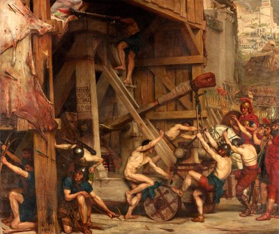 The Catapult, c.1868-72 by Edward John Poynter